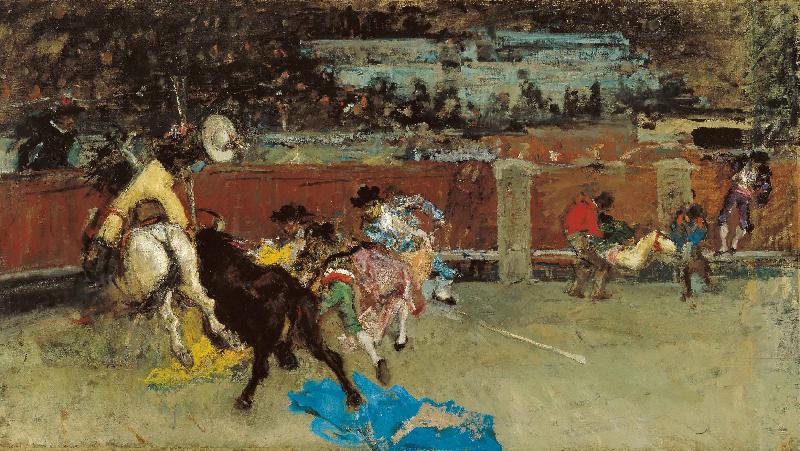 Marsal, Mariano Fortuny y Bullfight Wounded Picador oil painting picture